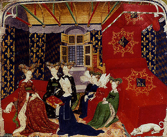Isabeau de Bavière avec Christine de Pisan